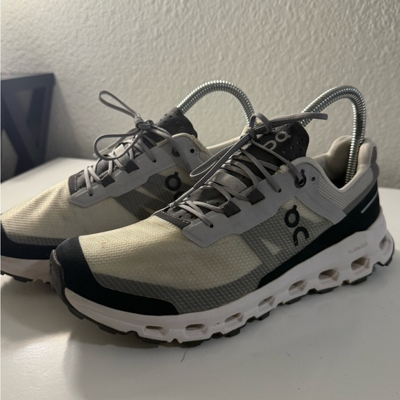 On Running Gray and Black Athletic Shoes - Picture 4 of 9